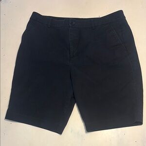 Ralph Lauren Black Flat Front Shorts, size 14